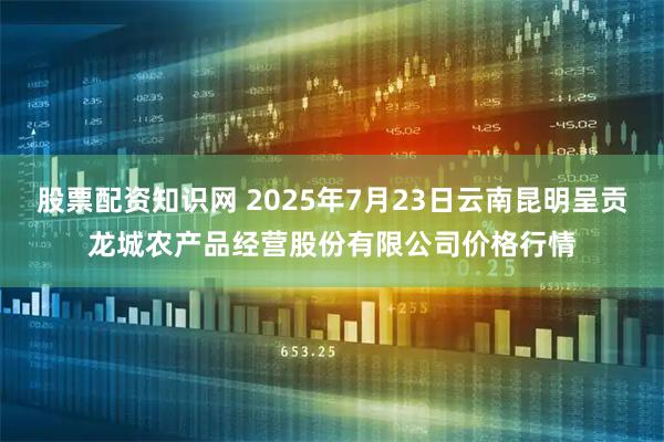股票配资知识网 2025年7月23日云南昆明呈贡龙城农产品经营股份有限公司价格行情