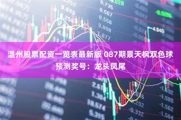 温州股票配资一览表最新版 087期景天枫双色球预测奖号：龙头凤尾